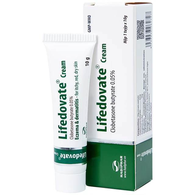 Kem bôi da Lifedovate Cream 0,05% Hadiphar điều trị các vết long eczema, viêm da (10g) - Ảnh 4