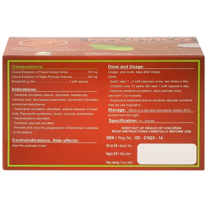 Thuốc Npluvico Nature điều trị suy tuần hoàn não (6 vỉ x 10 viên) - Ảnh 4