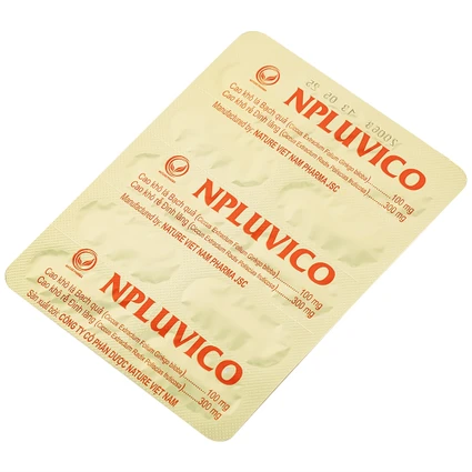 Thuốc Npluvico Nature điều trị suy tuần hoàn não (6 vỉ x 10 viên) - Ảnh 6